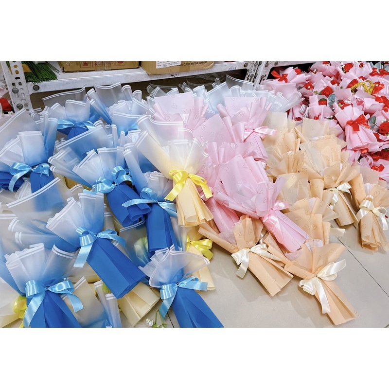 Cốt cắm hoa sáp bó 1 bông, 3-5-7 bông mua về tự cắm hoa vào là xong