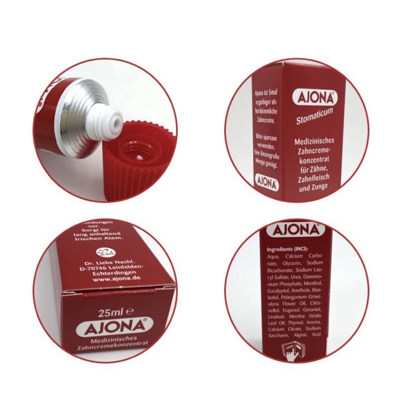 KEM ĐÁNH RĂNG AJONA TUÝP 25ML LOẠI BỎ CAO VÀ CHỐNG VIÊM LỢI