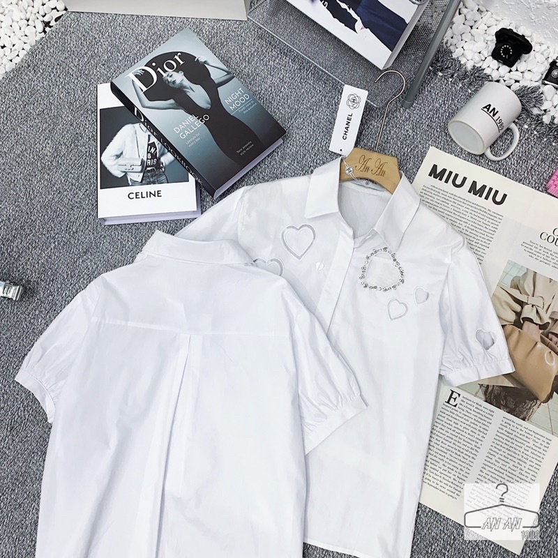 Áo sơ mi chace tim đá