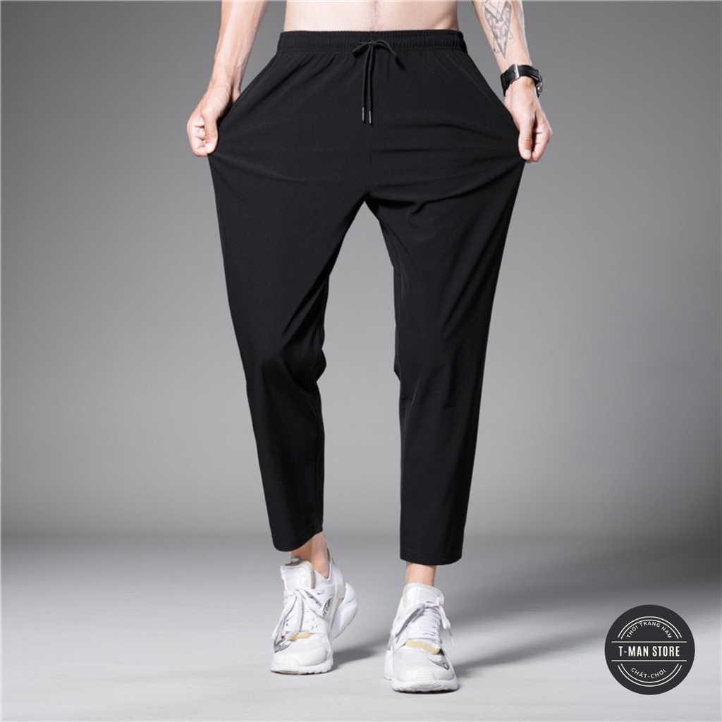 Quần dài nam phong cách thể thao, form Slimfit, ống suông, co giãn 4 chiều, trẻ trung, năng động - Hai màu đen, xám QPL