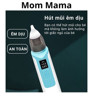 Máy hút mũi cho bé sơ sinh Mom Mama - Sản phẩm được Bác Sỹ Nhi khuyên dùng - An toàn tuyệt đối cho bé - 6 chế độ hút