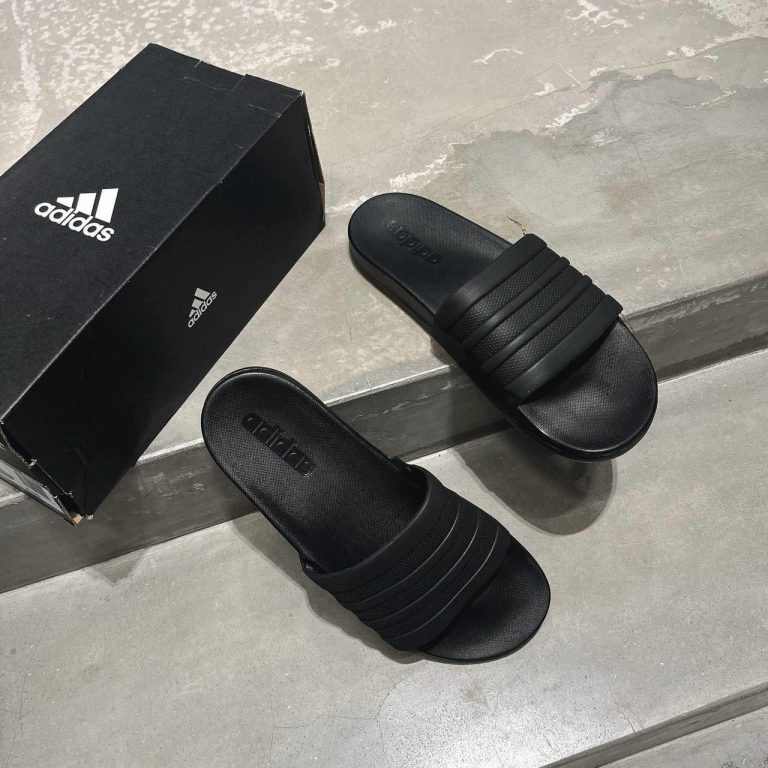 Dép Quai Ngang Chính Hãng Adidas Cloudfoam Comfort Màu Đen Shop Xám Store