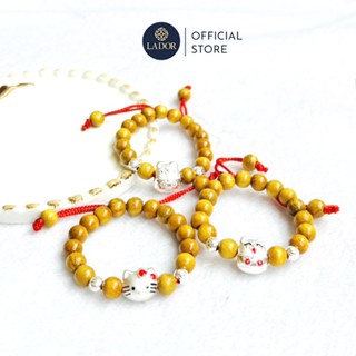 Vòng tay dâu tằm cho bé sơ sinh mix con giáp - Cho bé trai và bé gái - Trang sức Lador - LD00036