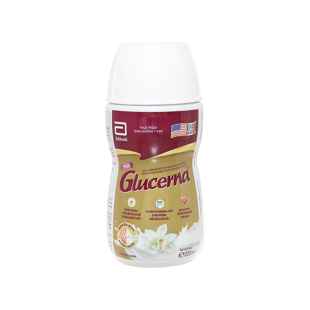 1 chai Sữa bột pha sẵn Glucerna vani 220ml