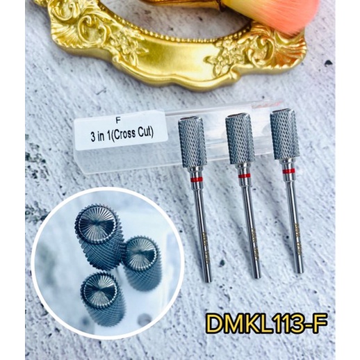 Đầu mài Nail AK 3 in 1 F-M  - Đầu mài móng, Dụng cụ chuyên dụng cho Nail - Sushi Nail Mi