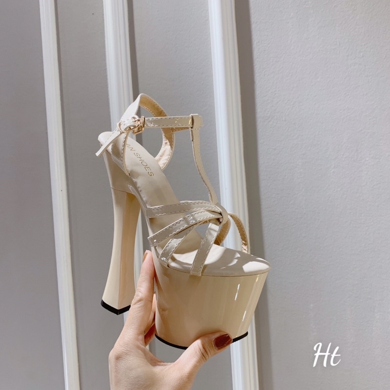 ☘️ AN SHOES❄Sangdalhoa hậu thời trang gót trụ 18cm. Hàng quảng châu full box. HÀNG CÓ SẴN
