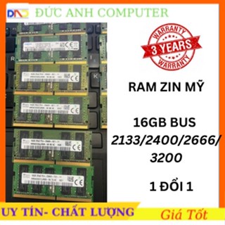 Ram DDR4 Laptop 16gb bus 2400/2666/3200 , ram zin máy đồng bộ siêu bên và ổn định, bảo hành 3 năm, 1 Đổi 1