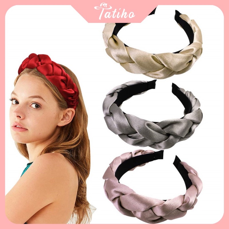 Cài tóc băng đô Santi Tuban Unisex hoạ tiết da dạng phong cách hàn quốc dễ thương nhiều màu sắc - Mã BD024