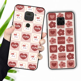 Ốp lưng Xiaomi Redmi Note 9 / Note 9s / Note 9 Pro in họa tiết mặt cười, caro trái tim, thỏ trắng đáng yêu cute.
