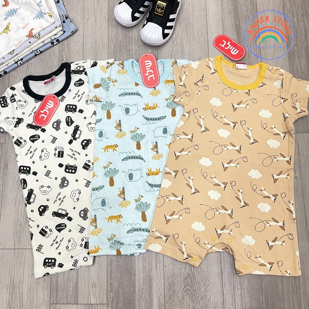 Body đùi hình thú, body cộc, roomper bé trai bé gái, body xuất dư các hãng Ammer