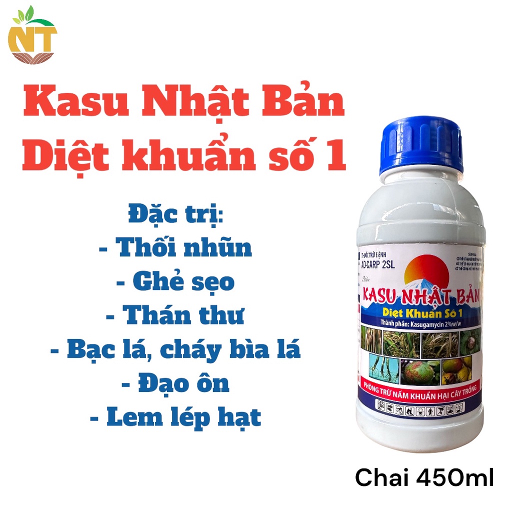 Chế phẩm diệt nấm khuẩn cây trồng Kasu Nhật Bản, chai 450ml