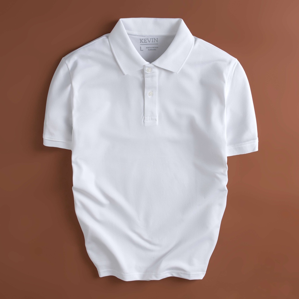 Áo thun nam POLO trơn vải cá sấu cotton cao cấp KEVIN ngắn tay