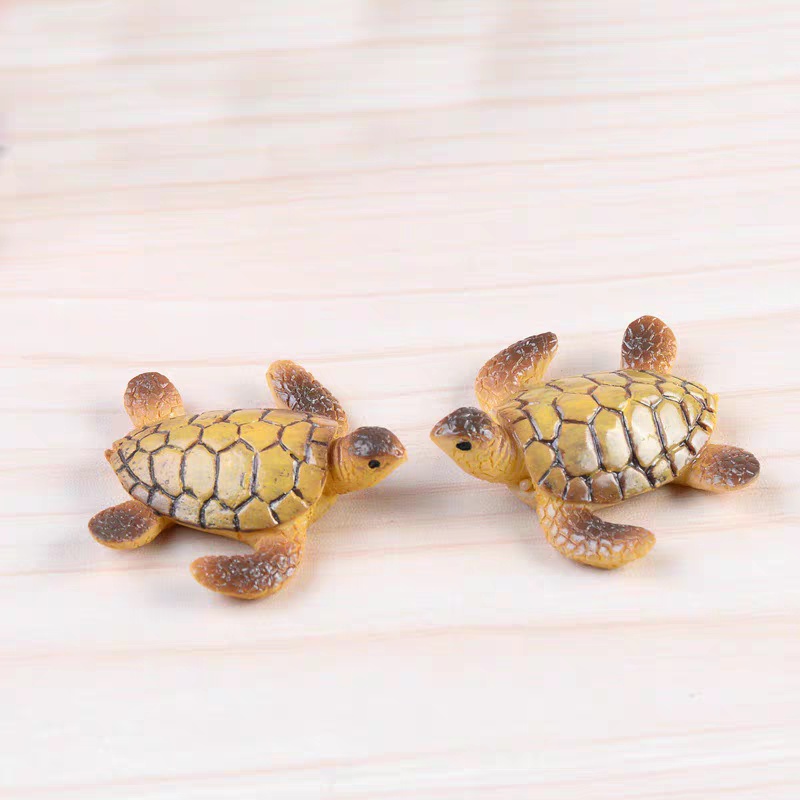Mô hình con rùa biển kích thước 3x3,5cm  trang trí tiểu cảnh terrarium M2073