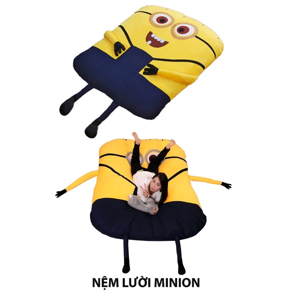 Nệm lười hình Minion siêu Cute BABY PLAZA size 1.2 x 2m