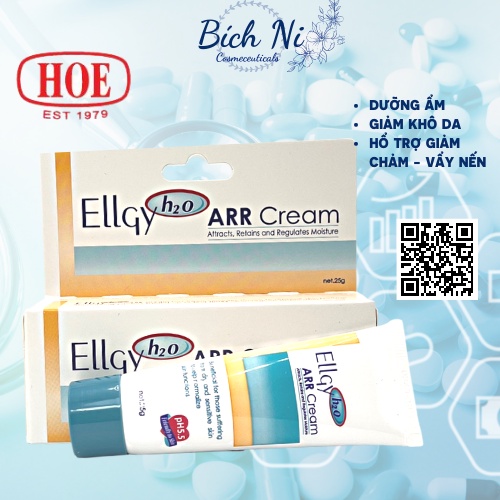 Kem dưỡng ẩm cho da tay và toàn thân Ellgy H20 hổ trợ giảm khô da do thời tiết, Chàm & Vảy nến
