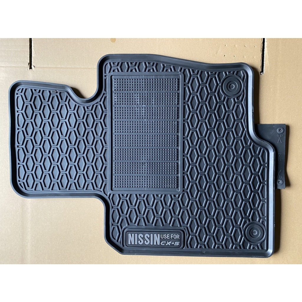 Thảm Sàn, Thảm Lót Sàn Cao Su Đúc Nissin Vân Tổ Ong Chuẩn Form Xe Mazda Cx5