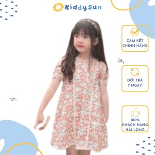 Váy xuông hoa nhí vintage dễ thương cho bé gái xuân hè V53
