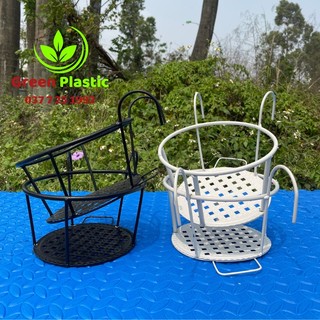 1 Giỏ Sắt Treo Hoa Ban Công - Giá Sắt Tròn