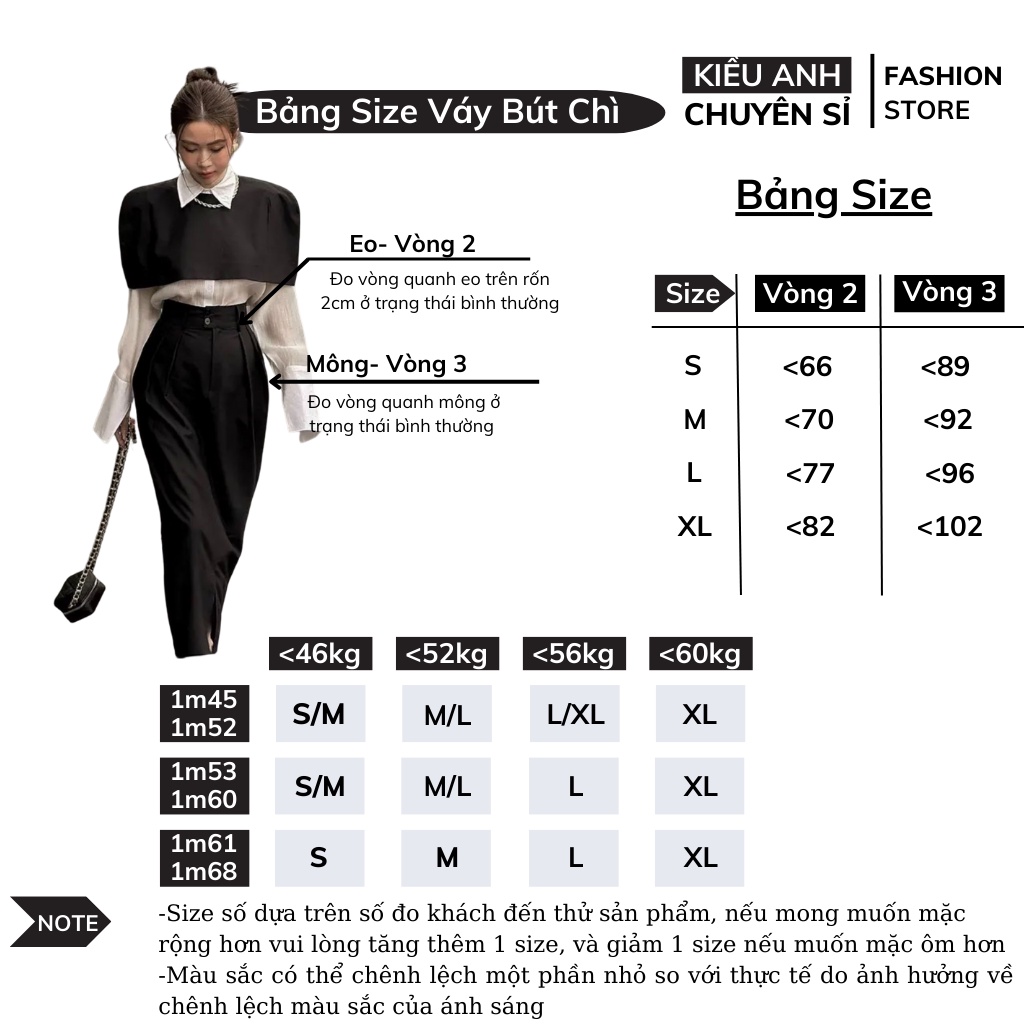 Chân Váy Bút Chì Dáng Dài Siêu Tôn Dáng MS68