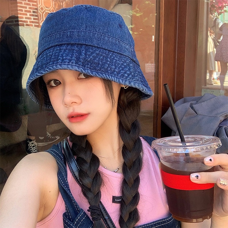 Mũ Nón Bucket Denim Dày Dặn