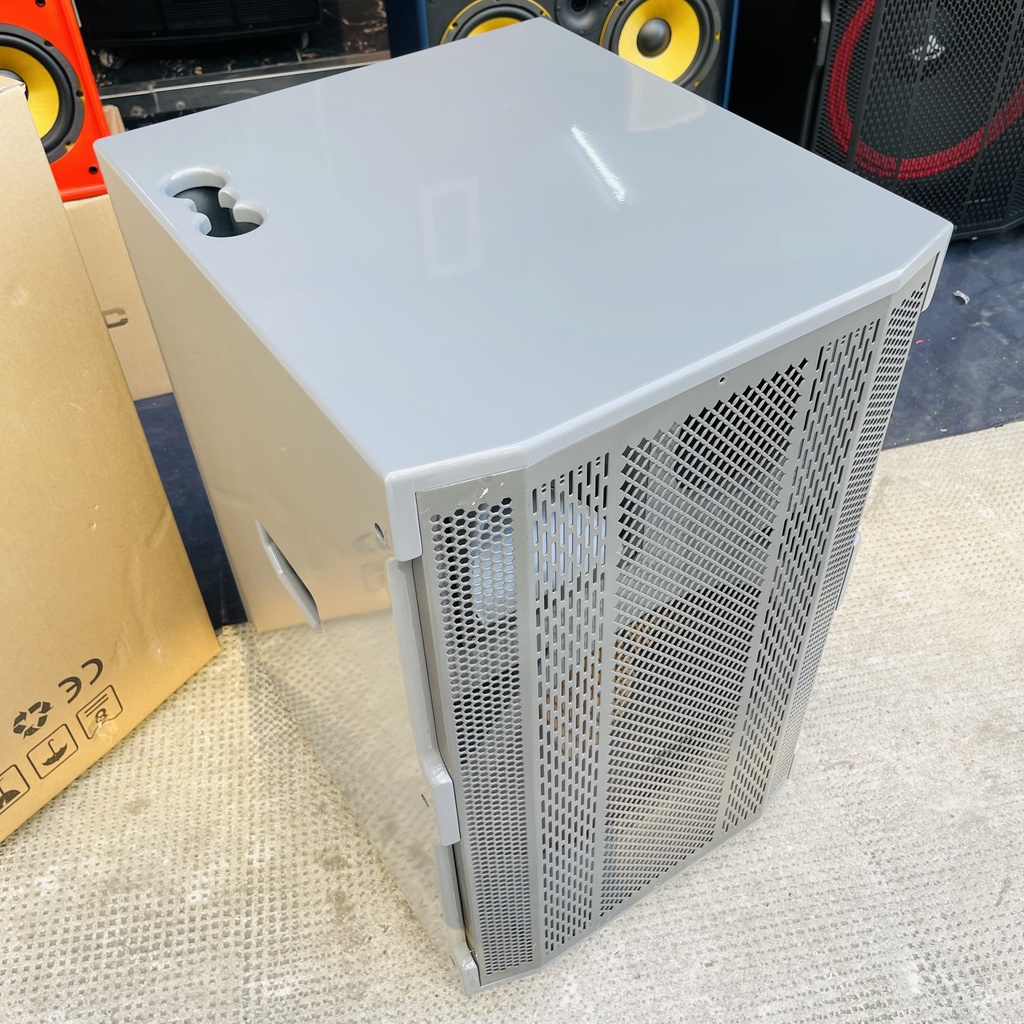 VỎ  - VỎ THÙNG 4T ĐƠN 3WAY SƠN BÓNG MÀU XÁM XI MĂNG CỰC ĐẸP - VỎ THÙNG LOA KÉO 432VIETNAM