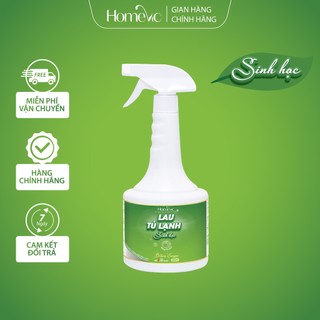 Lau tủ lạnh sinh học homevic 500ml khử mùi hôi, sạch vết bẩn, diệt vi khuẩn trong tủ lạnh