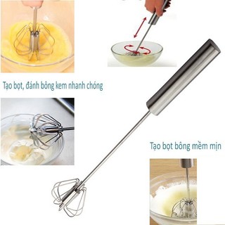 ( cây inox ) Đồ Đánh Trứng Inox Thông Minh, cây đánh trứng, cafe tạo bọt bằng inox không gỉ, phới đánh trứng inox