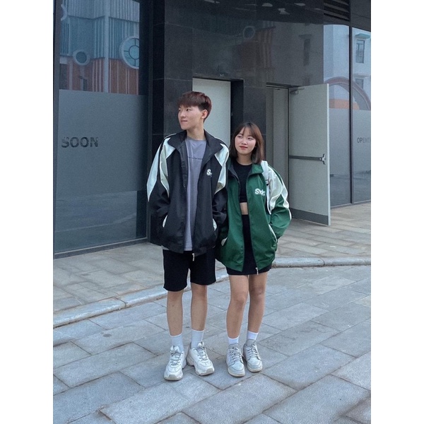 Áo Jacket Deri From Rộng Unisex ( Nam Nữ Đều Mặc Được)