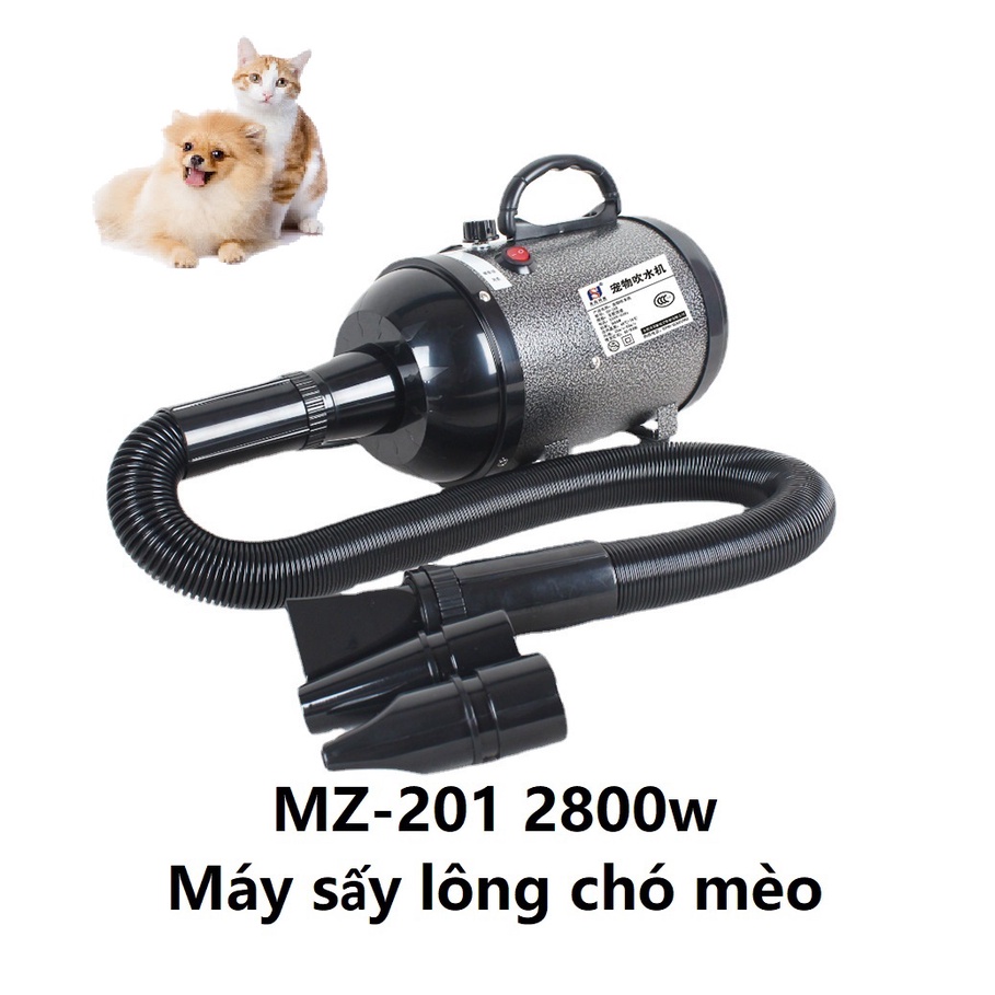 Máy sấy chó mèo Mz-201 Màu đen công suất 2800w