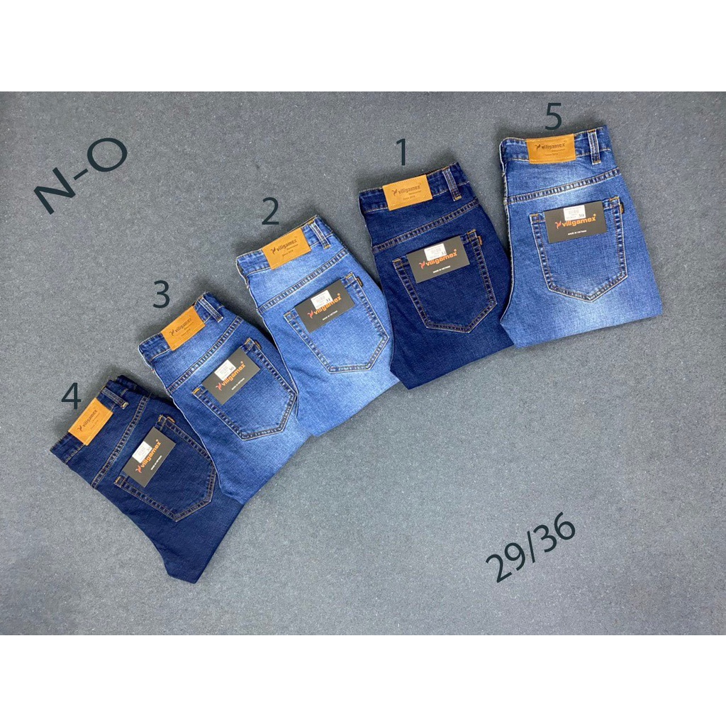 Quần jeans co giãn dáng ôm từ 50kg-80kg (ống quần 16-17cm)