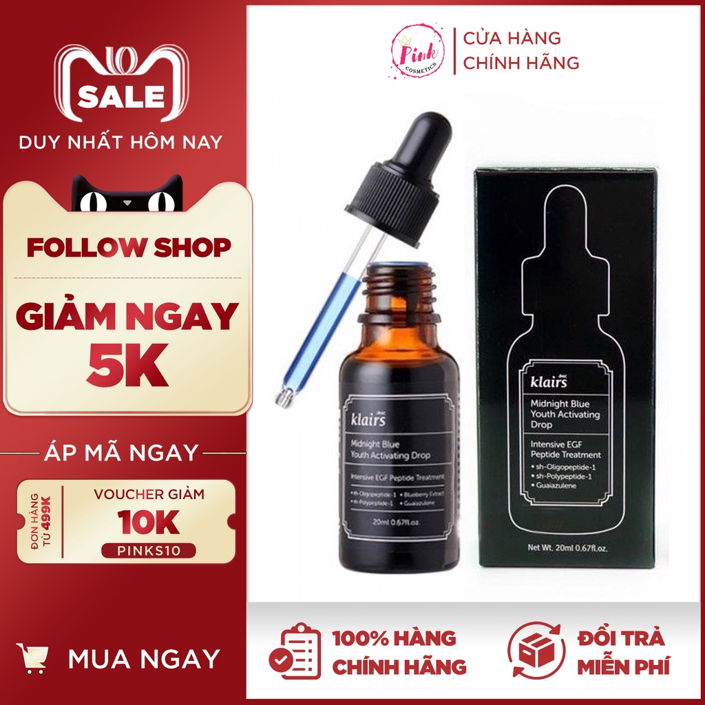 Tinh chất Midnight Blue Youth Activating Drop Klairs