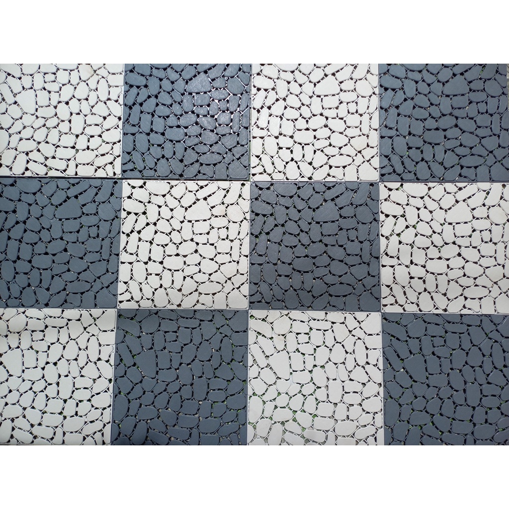 Tấm Nhựa Sỏi Lót Ban Công, Sân Vườn, Nhà Tắm Kích Thước 30cm x 30cm Cao Cấp