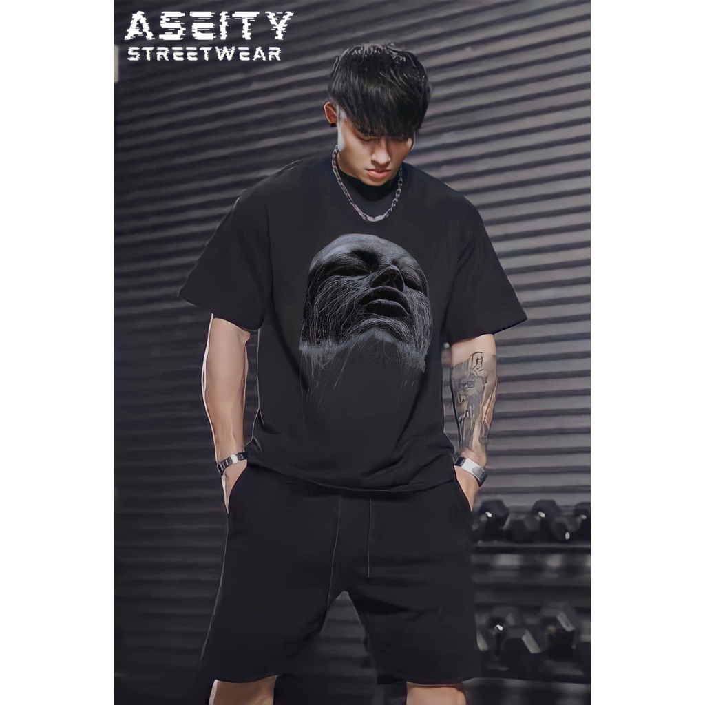 Áo thun unisex local brand ASEITY,chất cotton 100% phong cách đường phố- mặt người 3d