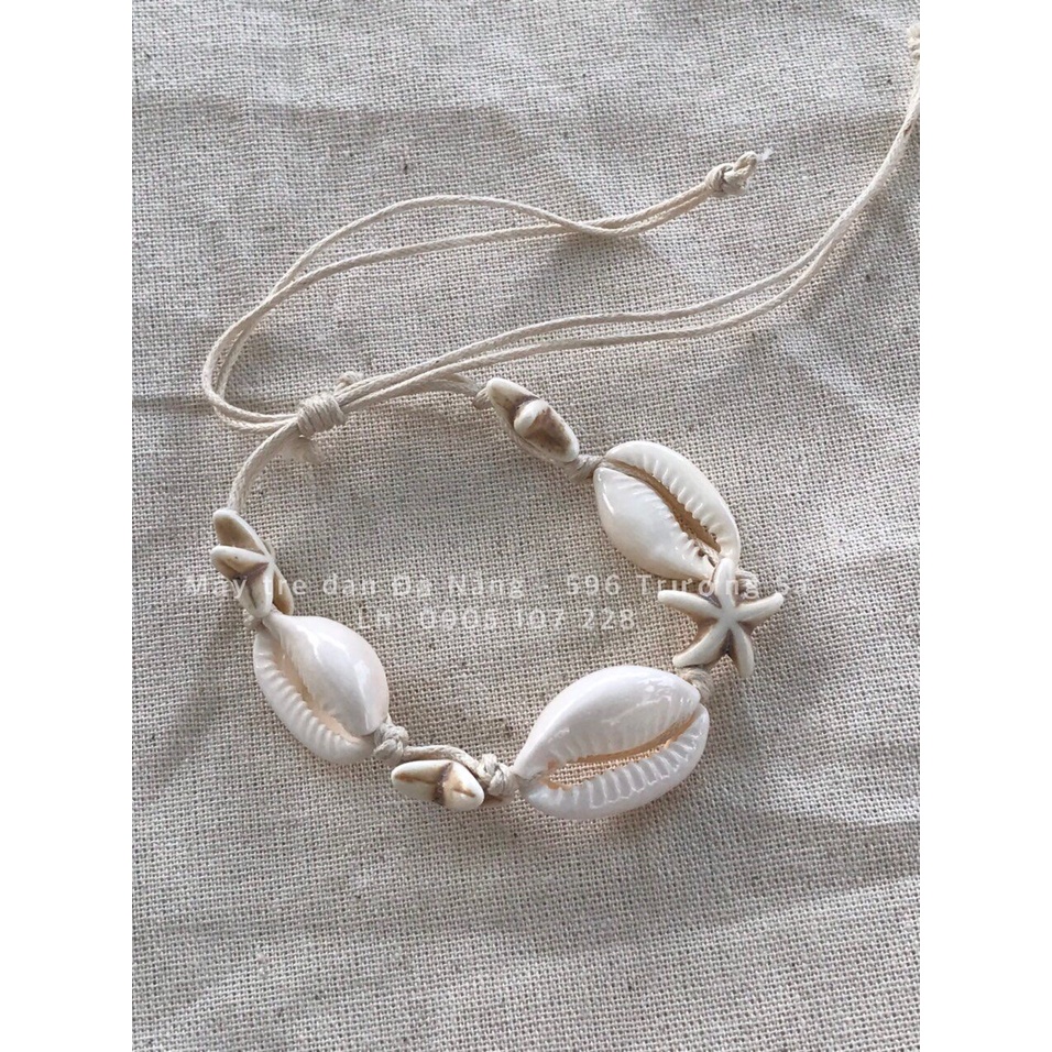 Vòng Đeo Tay Mix Vỏ Ốc Biển Xinh Xắn Dành Cho Phái Nữ - Quà Tặng Dễ Thương/ Dây Chuyền Vintage Làm Bằng Gốm