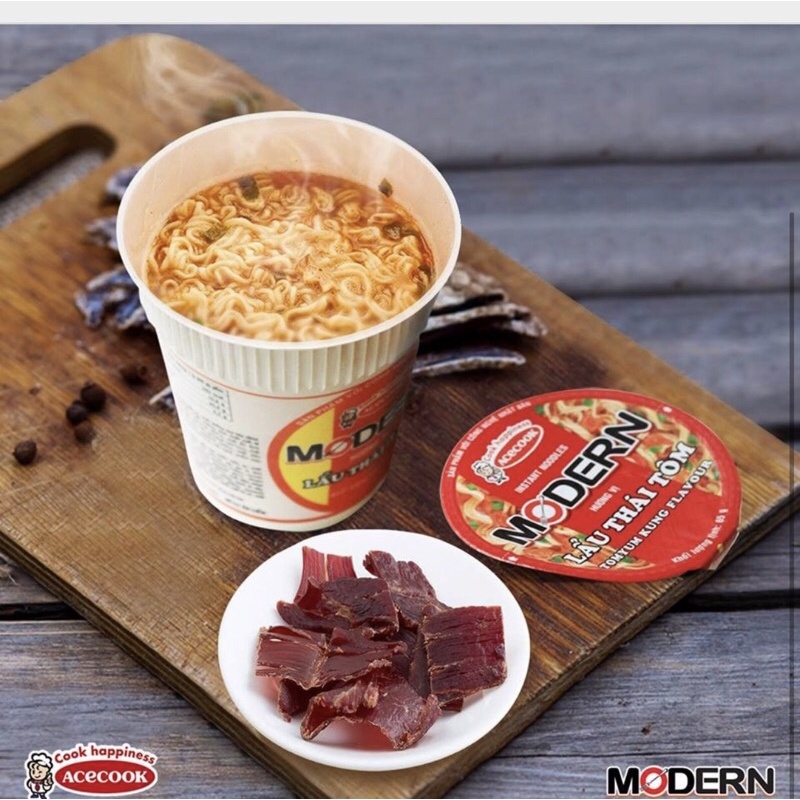 Mì Ly Modern Lẩu Thái Tôm 67gr tiện lợi