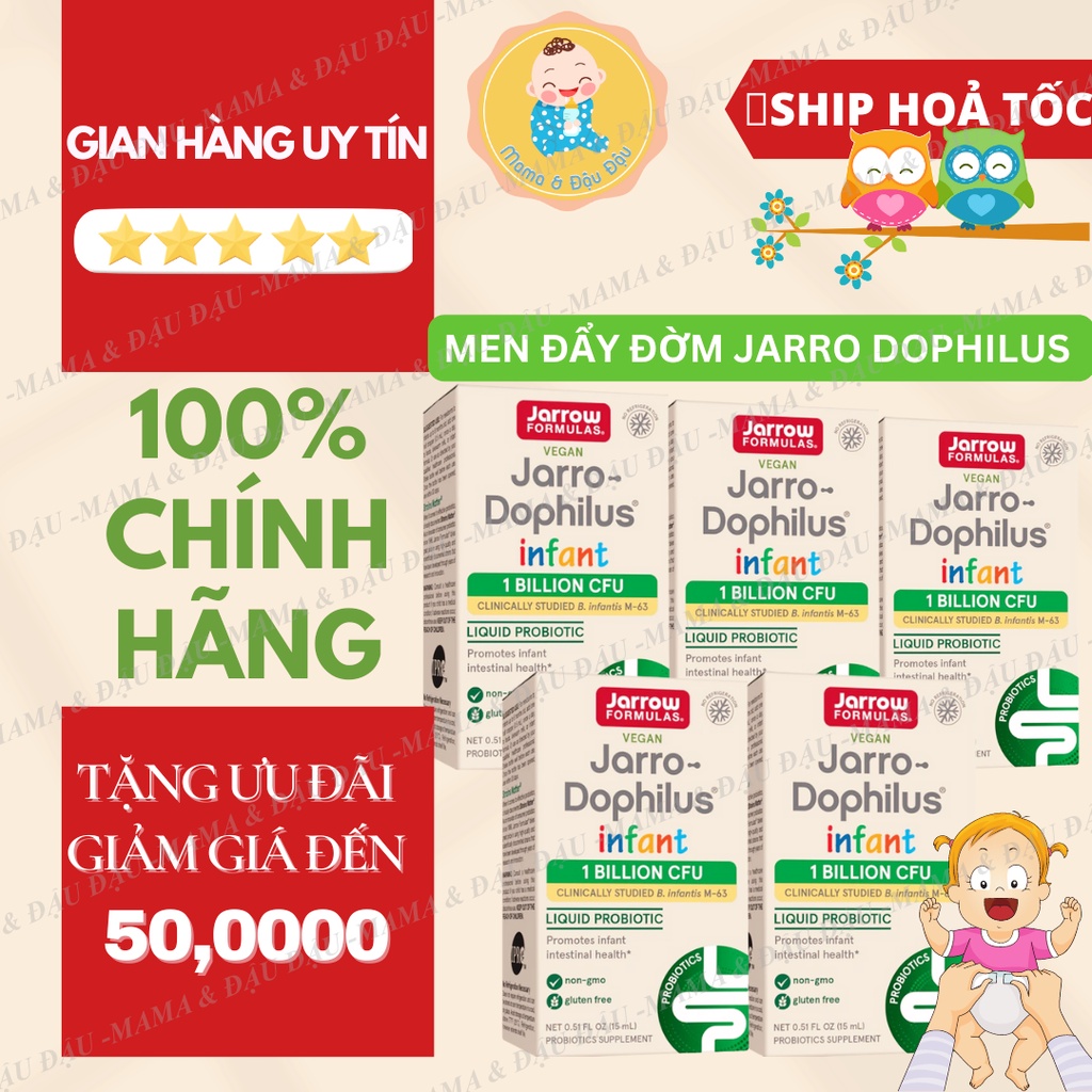 M.E.N VI SINH TIÊU ĐẨY Đ.Ờ.M JARRO-DOPHILUS INFANT CHO BÉ TỪ 0-6THÁNG TUỔI