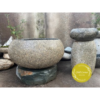 Chậu đá cuội nuôi cá bảy màu - hồ cá đá cuội - chillcorner