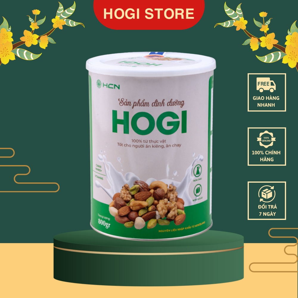 Sữa Hạt Dinh Dưỡng Hogi HCN Thay Thế Bữa Ăn Cung Cấp Dinh Dưỡng Tốt Cho Người Ăn Kiêng Lon 800gr
