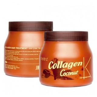 Hấp dầu mềm mượt, phục hồi khô xơ, hư tổn Collagen Coconut Karanz 1000ml
