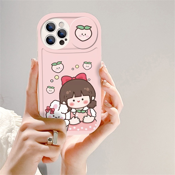 Ốp lưng iphone nắp trượt che camera em bé cute dành cho ip 6/6s/7/8/x/xr/xs/11/12/13/14/pro/max/plus/promax - sc2018