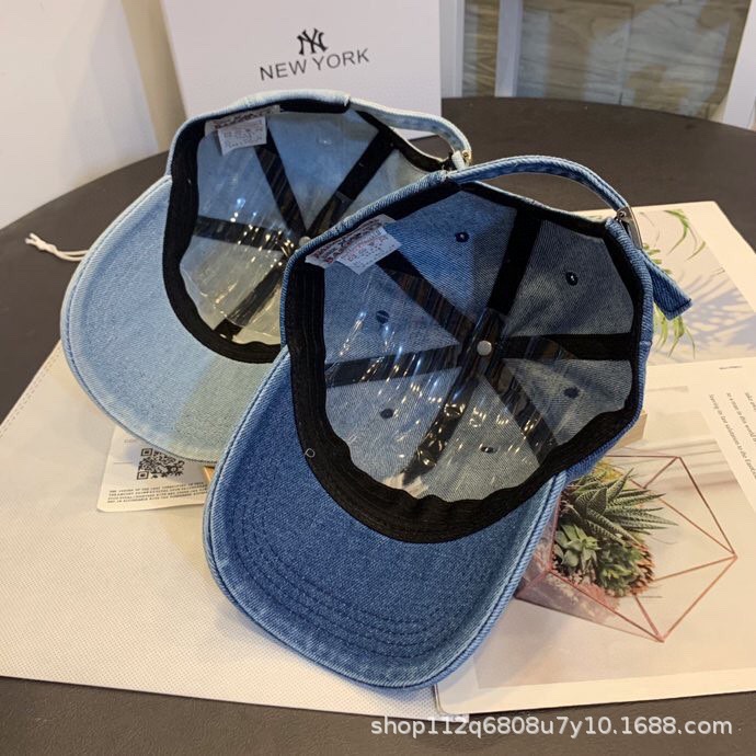 Mũ lưỡi trai jean LA,NY cao cấp thương hiệu 4 màu cho bé trai bé gái B75-21297