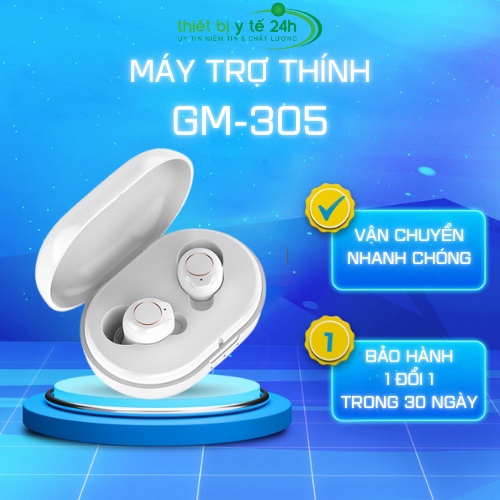 Máy Trợ Thính - Tai Nghe Trợ Thính Không Dây Siêu Nhỏ Goodmi GM- 305, Công Nghệ Khuếch Đại Âm Thanh Mới