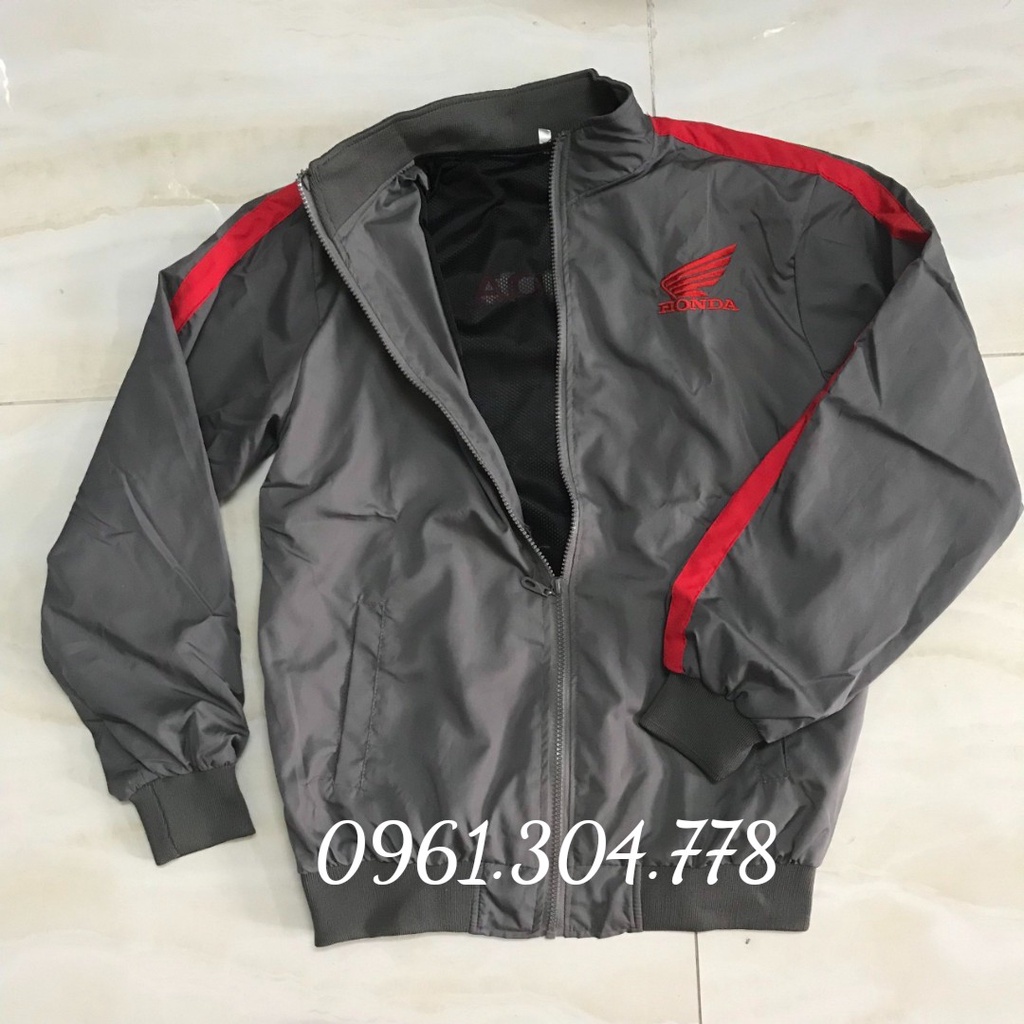 LImac bán lẻ Áo khoác Honda Xám cao cấp, giá hấp dẫn, ĐẶT MUA ngay hôm nay!