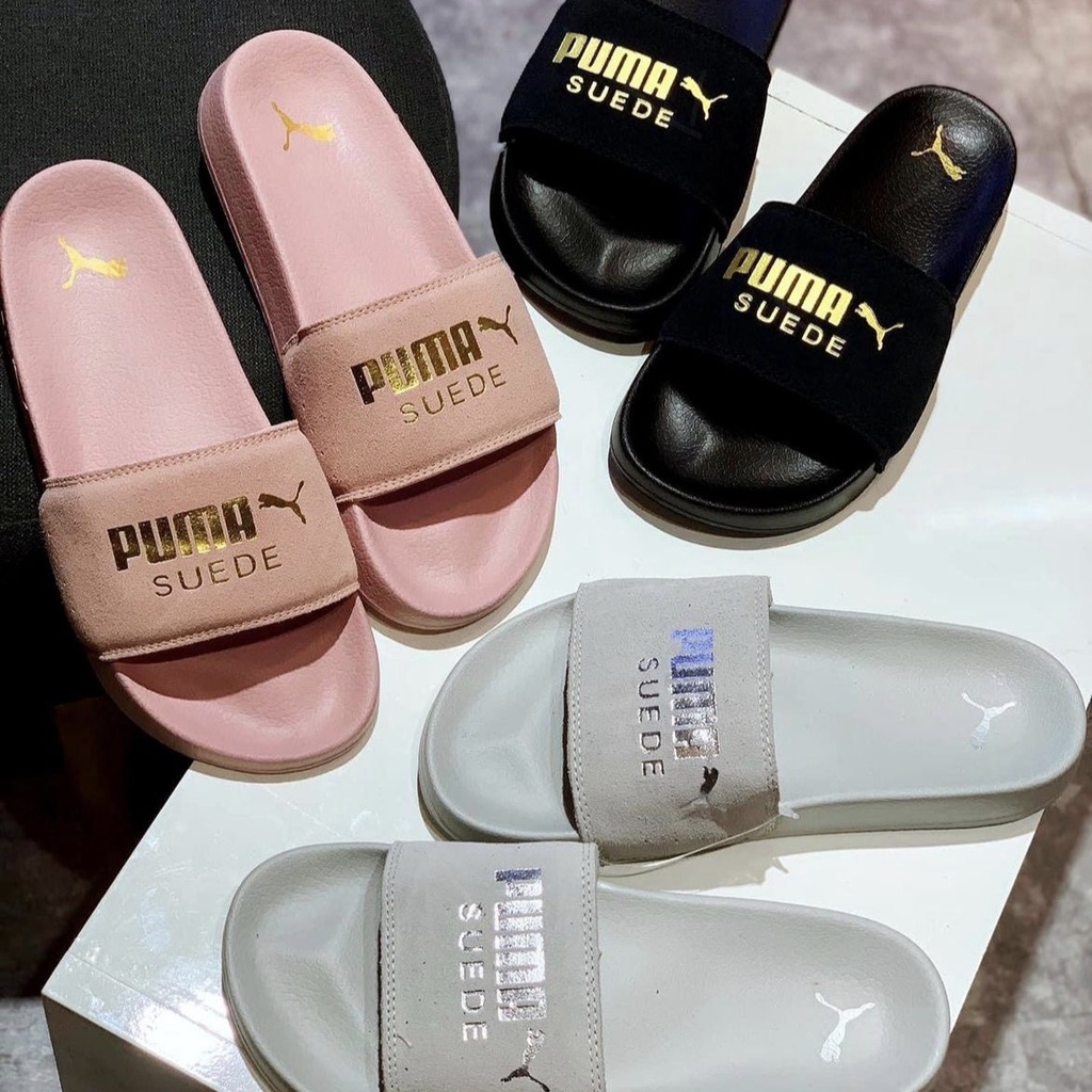 Dép nam nữ quai ngang PU.MA SUEDE êm nhẹ, thoải mái, dép chính hãng