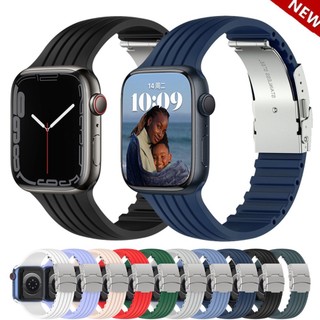 Dây đeo silicone cho đồng hồ thông minh apple watch 49mm 44mm 40mm 45mm 41mm 38mm 42mm i-watch series ultra 8 se 7 6 5 4