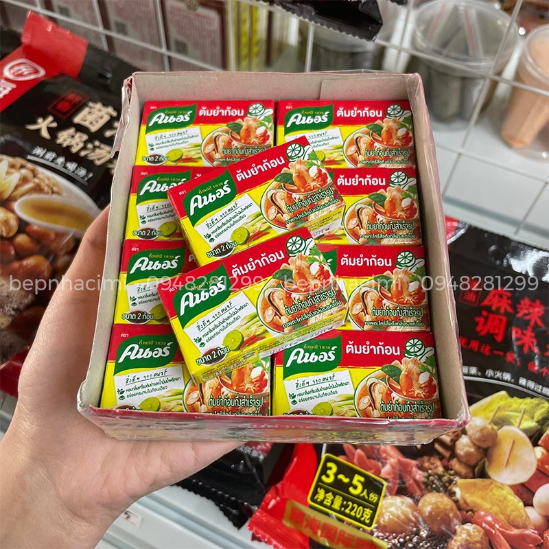 Viên Gia Vị Lẩu Knorr Chua Cay - Viên Cốt Lẩu Thái Tomyum Nội Địa - Bếp Nhà CIMI