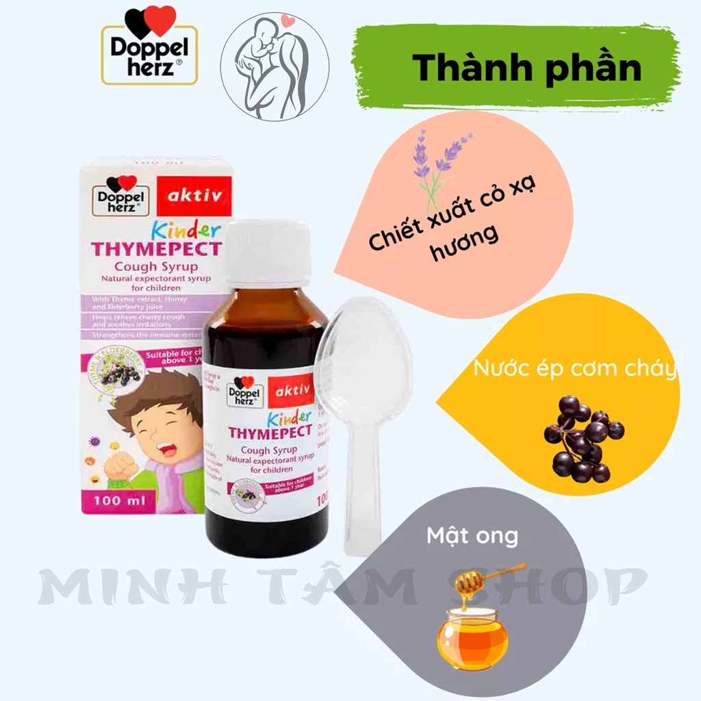 Siro Doppelher giảm ho đờm cho bé Kinder chai 100ml
