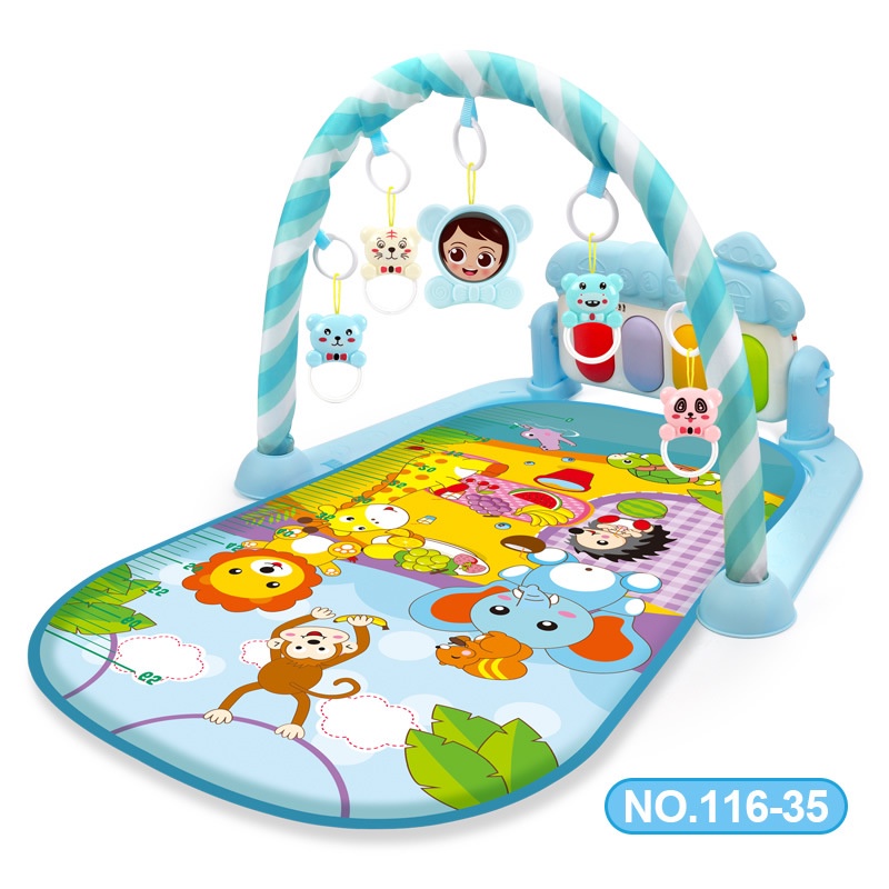 Thảm đàn 9BABY Piano nằm chơi nhạc hình thú ngộ nghĩnh cho bé