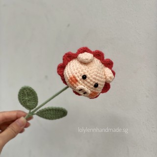 [Crochet-Ảnh thật] Hoa đầu heo viền hoa bằng len, đan móc thủ công