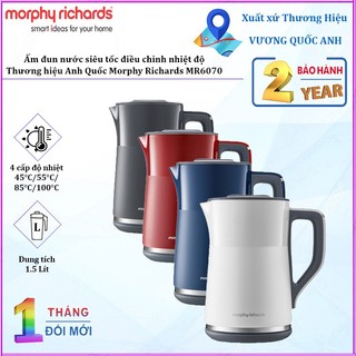 Ấm đun nước siêu tốc điều chỉnh nhiệt độ Morphy Richards MR6070